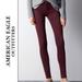 American Eagle Outfitters Jeans | Aeo Burgundy Knit X Super Stretch Jegging 00 | Color: Purple/Red | Size: 00