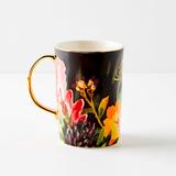 Anthropologie Dining | Henriette Mugs Set Of 4 | Color: Black | Size: Os