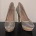 Jessica Simpson Shoes | Jessica Simpson Platform Stiletto | Color: Silver/Tan | Size: 8