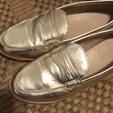 J. Crew Shoes | J Crew Gold Penny Loafer | Color: Gold | Size: 6