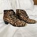 Michael Kors Shoes | Michael Kors Leopard Print Calf-Hair Booties | Color: Tan | Size: 7.5