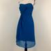 J. Crew Dresses | J. Crew Strapless Leona Dress In Silk Chiffon | Color: Blue | Size: 2