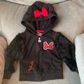 Disney Jackets & Coats | Disney Minnie Mouse Black Lightweight Jacket | Color: Black/Red | Size: 2tg