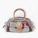 Coach Bags | Coach Tweed Burgundy Suede Bow Satchel #8f03 | Color: Red | Size: Os