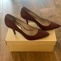 Michael Kors Shoes | Michael Kors Burgundy Heels | Color: Red | Size: 6