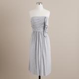 J. Crew Dresses | J.Crew Cascade Ruffle Dress-Gray-Size 0 | Color: Gray | Size: 0