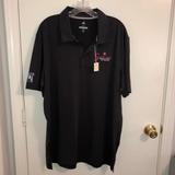 Adidas Shirts | Adidas Nwt | Black Golf Logo Shirt Xl | Color: Black/Pink | Size: Xl