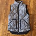 J. Crew Jackets & Coats | J.Crew Herringbone Vest | Color: Black/White | Size: Xs