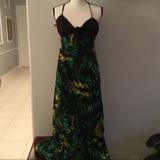 Jessica Simpson Dresses | Jessica Simpson, Size S, Maxi Green Dress Wt | Color: Black/Green | Size: S