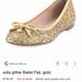 Kate Spade Shoes | Barely Used, Kate Spade Gold Ballerina Flats. | Color: Gold | Size: 6.5