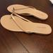 Nine West Shoes | Nine West Nude Thong Sandals Size 8 | Color: Cream/Tan | Size: 8