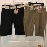 Levi's Bottoms | Bundle Levi’s Boy’s Walking Shorts And Belt 12 Reg | Color: Tan | Size: 12b