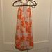 J. Crew Dresses | J. Crew Factory Floral Racerback Dress | Color: Orange/White | Size: 0