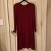 American Eagle Outfitters Dresses | Burgundy Ribbed Dress | Color: Red | Size: Xl