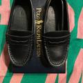 Polo By Ralph Lauren Shoes | Black Ralph Lauren Telly Leather Penny Loafers | Color: Black | Size: 6.5bb