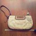 Coach Bags | Large Coach Monogram Wristlet Clutch Ivory/Tan | Color: Cream | Size: Os