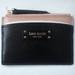 Kate Spade Accessories | Kate Spade Jeanne Small Zip Leather Card Case | Color: Black/Cream | Size: 4.5"X3"X0.25"