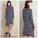 Anthropologie Dresses | Anthropologie Maeve Turtleneck Swing Dress | Color: Blue/White | Size: Xs