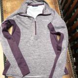 Columbia Tops | Columbia Quarter Zip Sweatshirt | Color: Gray/Purple | Size: Xs
