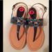 Coach Shoes | Coach Thong Sandals Blue Navy Turquoise 6 | Color: Blue | Size: Various