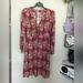 American Eagle Outfitters Dresses | Burgundy Floral Ae Dress | Color: Red | Size: S