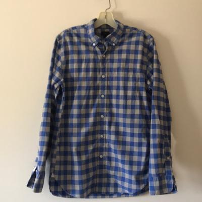 J. Crew Shirts | Jcrew Summer Weight Gingham Shirt | Color: Blue/Gray | Size: S