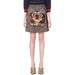 Gucci Skirts | Gucci Tiger-Embroidered Floral- Lace Mini Skirt | Color: Red/Tan | Size: 36