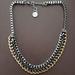 Jessica Simpson Jewelry | Jessica Simpson Gold/Silver/Black Woven Necklace | Color: Gold/Silver | Size: Os