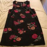 Free People Dresses | Floral Print Lightweight Dress | Color: Black/Pink | Size: S