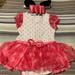 Disney Costumes | Disney Minnie Mouse Bodysuit Costume | Color: Pink/White | Size: 18-24 Months