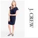 J. Crew Dresses | J. Crew Navy Cotton Lace Up Dress | Color: Blue | Size: L