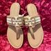 Tory Burch Shoes | Authentic Tory Burch Thong Sandals | Color: Cream/Tan | Size: 8