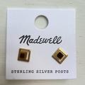 Madewell Jewelry | Madewell Tiger Eye Studs | Color: Brown/Gold | Size: Os