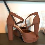 Jessica Simpson Shoes | Jessica Simpson Platform Heels | Color: Brown/Tan | Size: 9