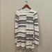 Free People Dresses | Free People | Striped Sweater Dress | Color: Gray/White | Size: S