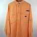 Columbia Shirts | Columbia Pfg Super Bonehead Fishing Shirt Mens Xl | Color: Orange/White | Size: Xl