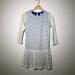 Anthropologie Dresses | Anthropologie Weston Wear Blue Lace Overlay Dress | Color: Blue/Cream | Size: Xsp