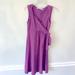 Athleta Dresses | Athleta Twist Faux Wrap Dress - Purple Size S | Color: Purple | Size: S