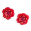 Kate Spade Jewelry | Kate Spade Rosy Posies Statement Earrings | Color: Pink/Red | Size: Os
