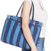 Kate Spade Bags | Kate Spade Stripe Straw Large Tote Blue Bag Blue | Color: Blue | Size: Large