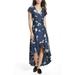 Free People Dresses | Free People Lost In You Floral High Low Dress L | Color: Blue | Size: L
