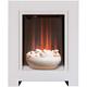 Adam Monet White Electric Fire Fireplace Surround Wood Heater Flame Effect Suite