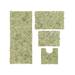 Bellflower 4-Pc. Bath Rug Set Ivory by Home Weavers Inc in Green (Size 4 RUG SET)