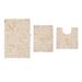 Bellflower 3-Pc. Bath Rug Set by Home Weavers Inc in Ivory (Size 3 RUG SET)