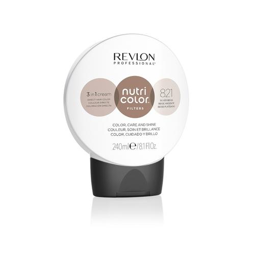 Revlon Professional – Nutri Color Filters 3 in 1 Cream Nr. 821 – Hellblond Irisé Asch Haartönung 240 ml Braun