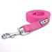 6 feet Pink Reflective Puppy or Dog Leash, Medium/Large