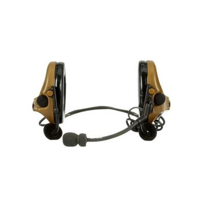 PELTOR 3M PELTOR ComTac V Headset Neckband Single Lead Standard Dynamic Mic NATO Wiring Coyote Brown MT20H682BB-47 CY