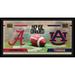 Alabama Crimson Tide vs. Auburn Tigers Framed 10" x 20" House Divided Football Collage