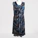 Anthropologie Dresses | Anthropologie Poleci Silk Dress Grey Blue 10 | Color: Blue/Gray | Size: 10