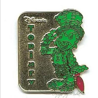 Disney Other | Disney Cast Topiary Pin Jiminy Cricket | Color: Gold/Green | Size: 1.25” Tall